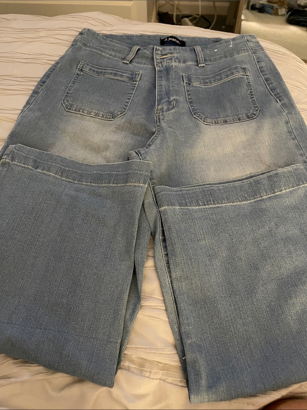 d. jeans Light Blue Wide Leg Denim